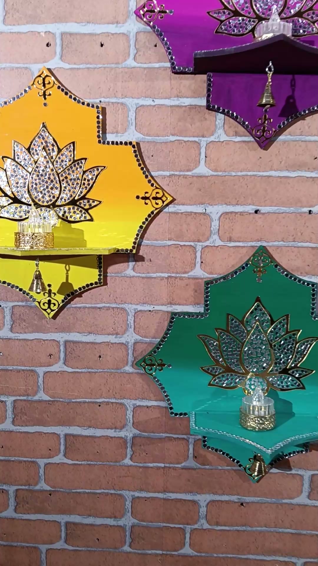 Wall Lotus Trio — Lotus by Ekaiva
