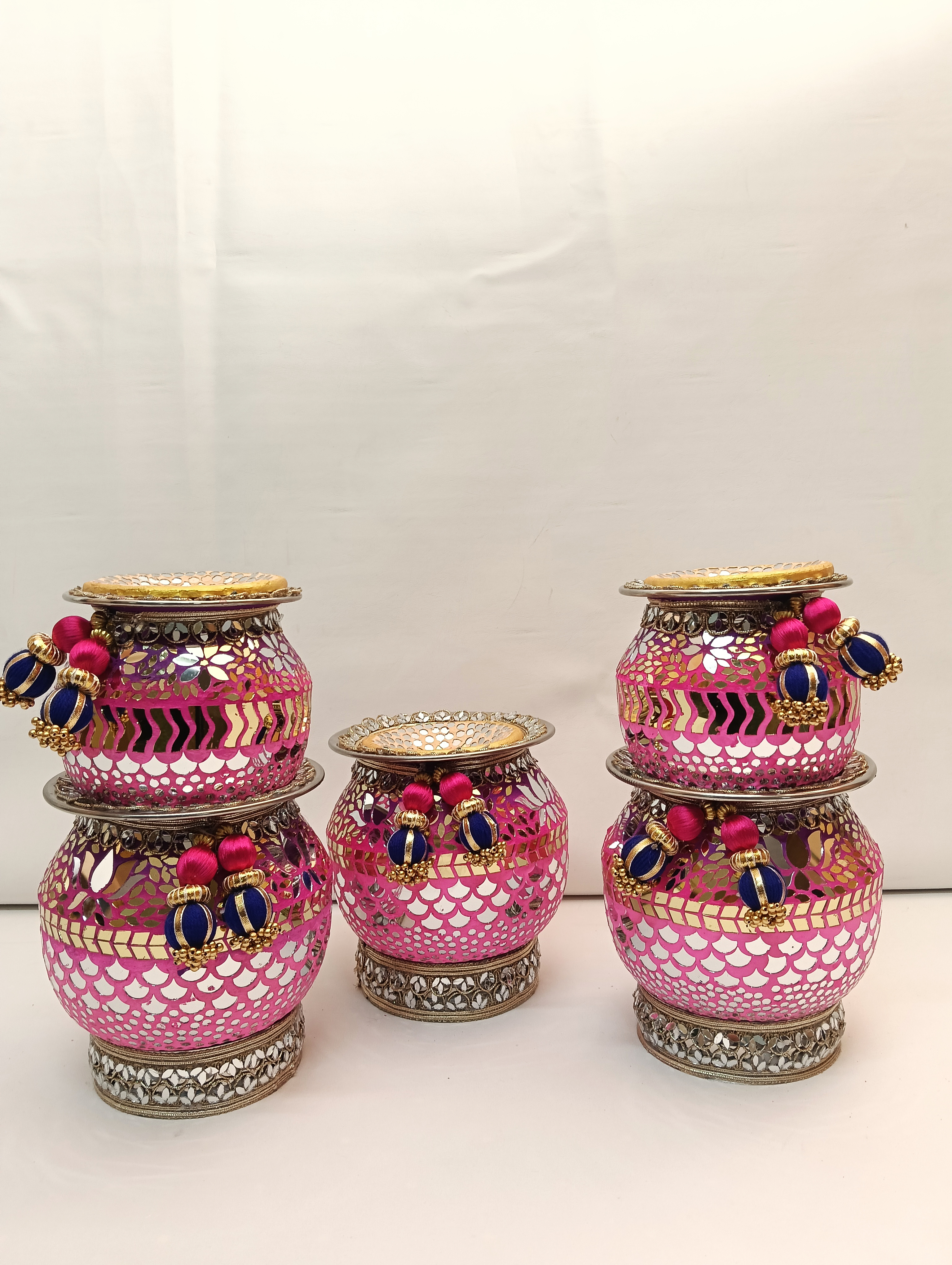Pink Stacked Nariyal Set — Nariyal & Supadi by Ekaiva