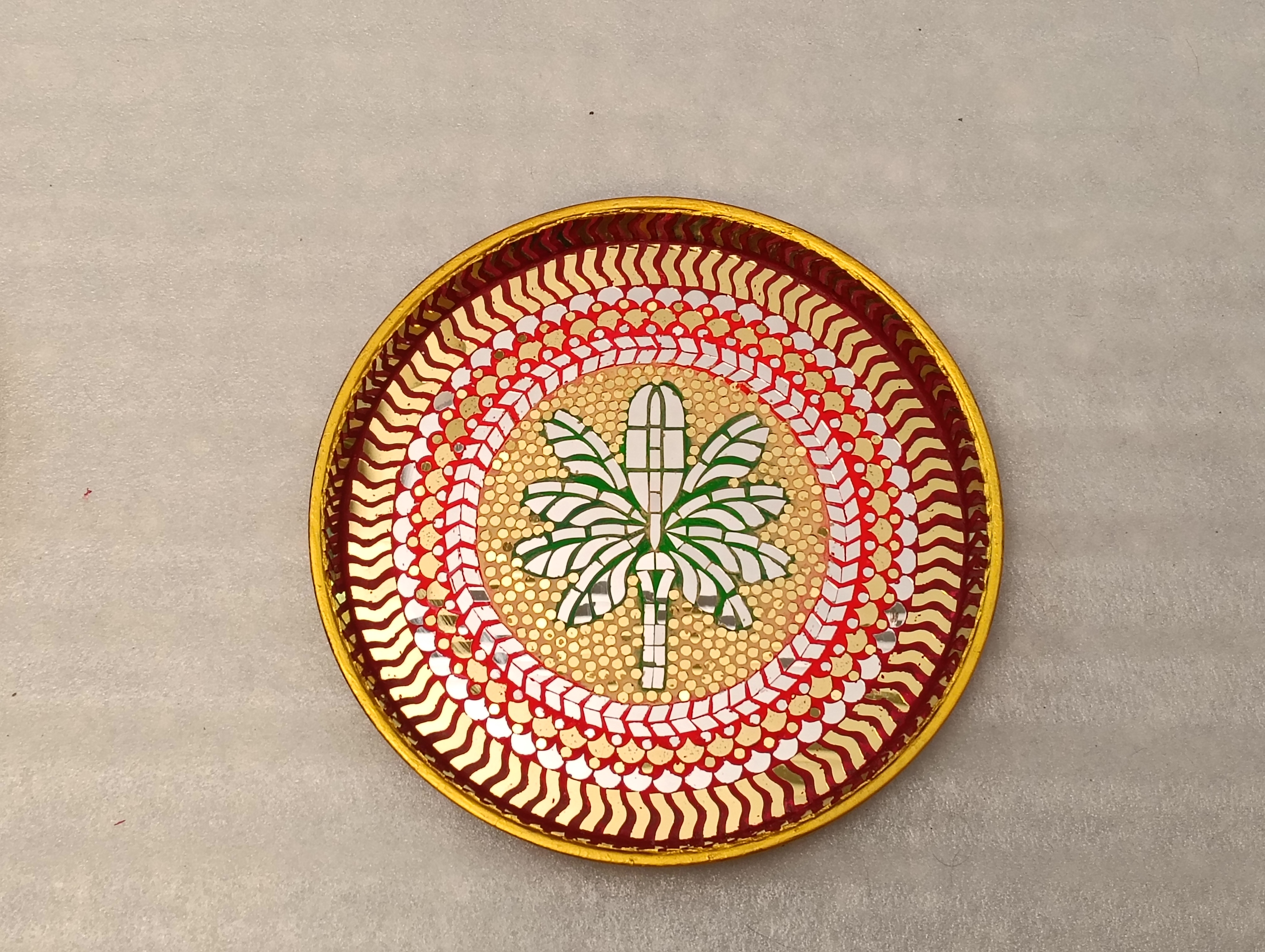Sugarcane Motif Plate — Platter by Ekaiva