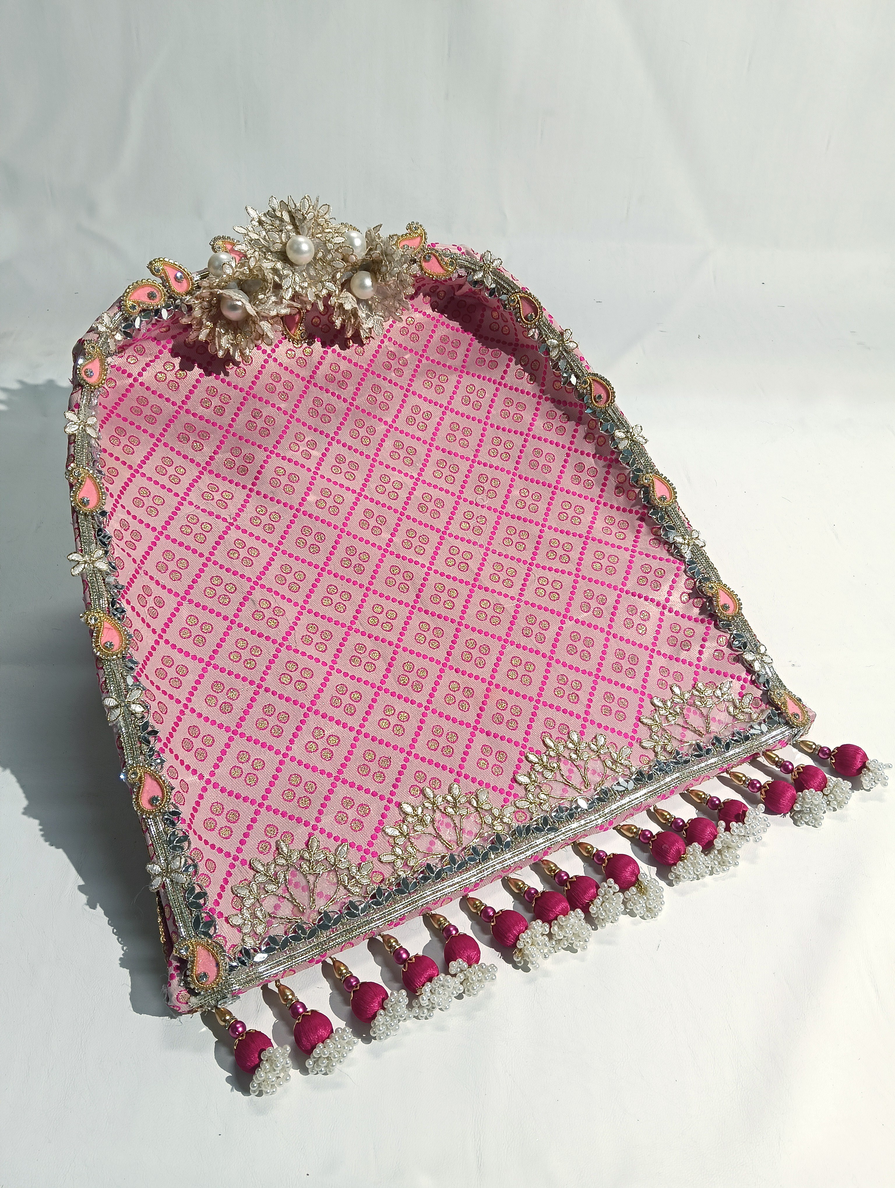 Pink Thali Cover — Sets by Ekaiva